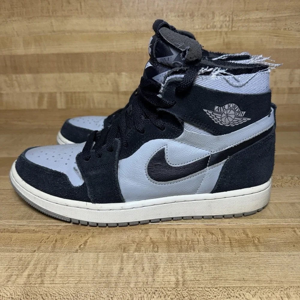 Nike Air Jordan 1 Zoom Air CMFT Black Smoke Gray Jordan 1 High Top Mens Size 8